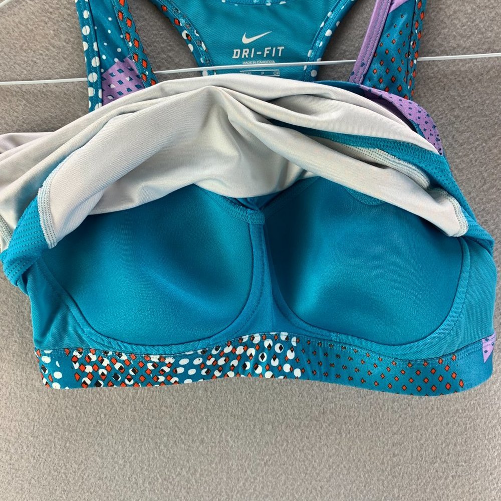 **SOLD**Nike Dri-Fit Tank Womens Small Blue Racerback Stretch Mesh - Picture 4 of 7